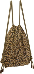 R13 Brown Drawstring Backpack