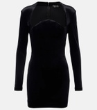 Mugler Velvet bustier dress
