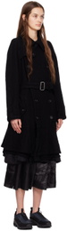 Comme des Garçons Black Black Double-Breasted Coat