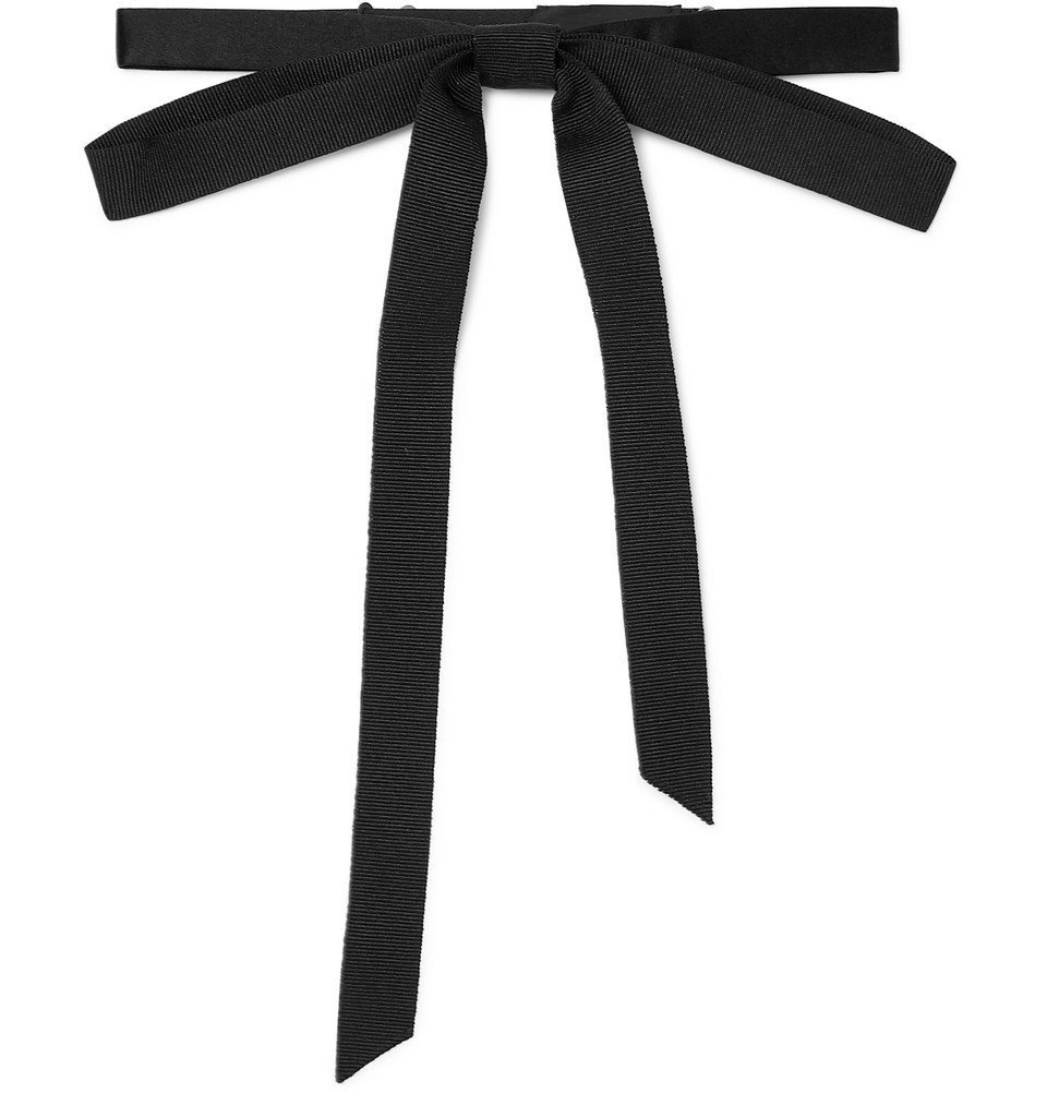 Gucci Grosgrain Neck Bow Tie - Black Bow Ties, Suiting Accessories