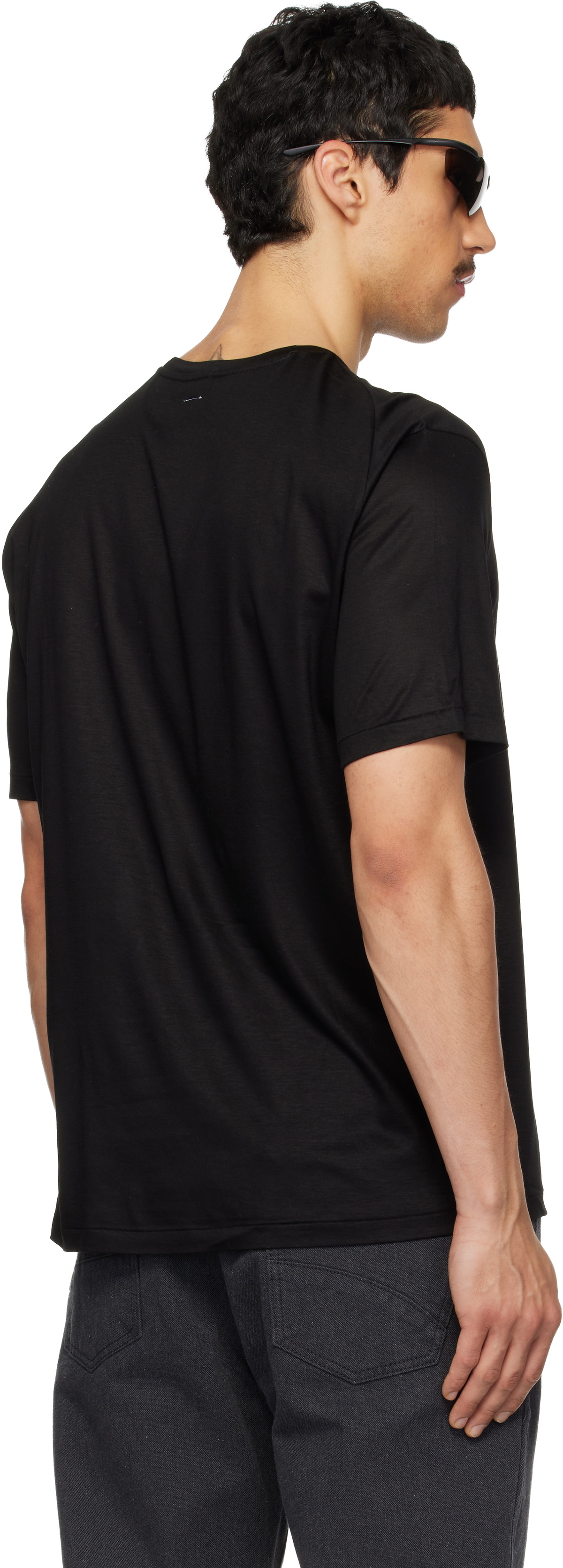 POST ARCHIVE FACTION (PAF) Black Vacation Archive T-shirt