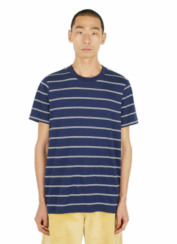 Photo: Pack Of Three Striped T-Shirts in Blue