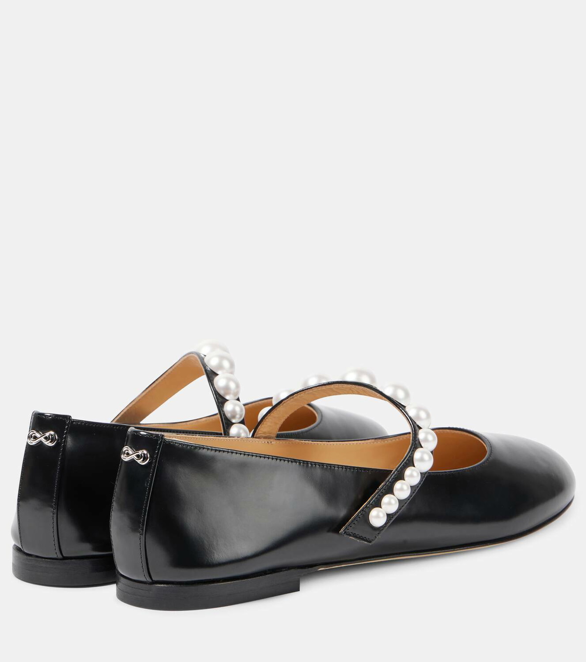 Mach & Mach Sirene embellished leather Mary Jane flats MACH & MACH
