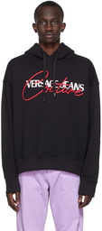 Versace Jeans Couture Black Logo Hoodie