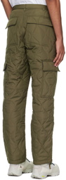 TAION Khaki Four-Pocket Down Cargo Pants