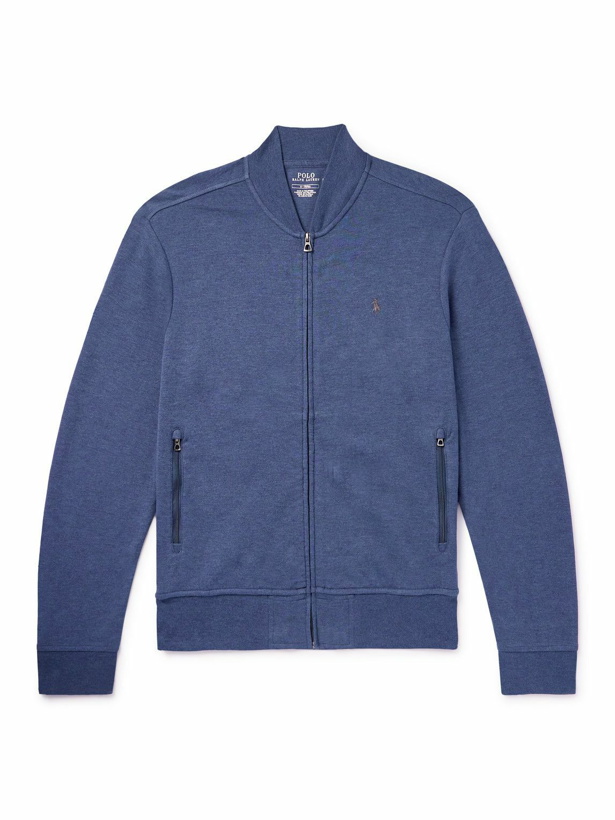 Photo: Polo Ralph Lauren - Cotton-Blend Jersey Sweatshirt - Blue
