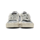 Golden Goose Silver Glitter Hi Star Sneakers