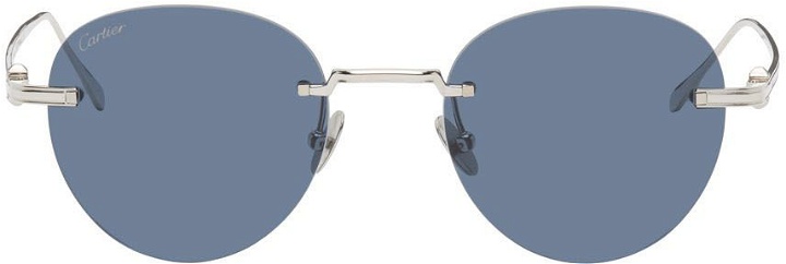 Photo: Cartier Silver 'Pasha De Cartier' Sunglasses
