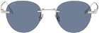 Cartier Silver 'Pasha De Cartier' Sunglasses