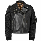 Dolce & Gabbana Women's Leather Biker Jacket in Black