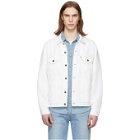 Levis White Denim Vintage Fit Trucker Jacket