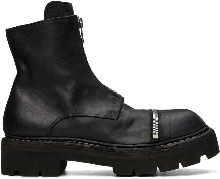 Photo: Guidi Black GRTR Zip Up Boots