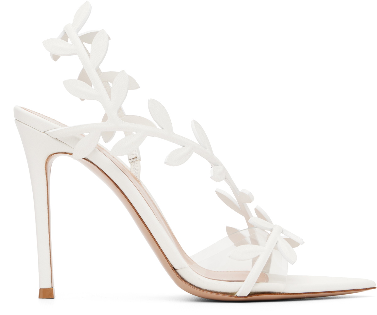 Gianvito Rossi White Flavia Heeled Sandals