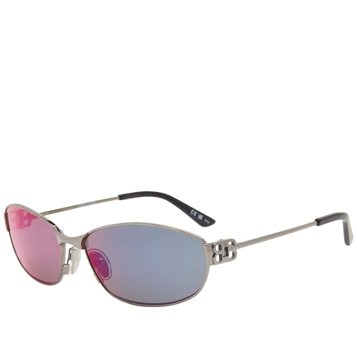 Photo: Balenciaga BB0336S Sunglasses in Silver 