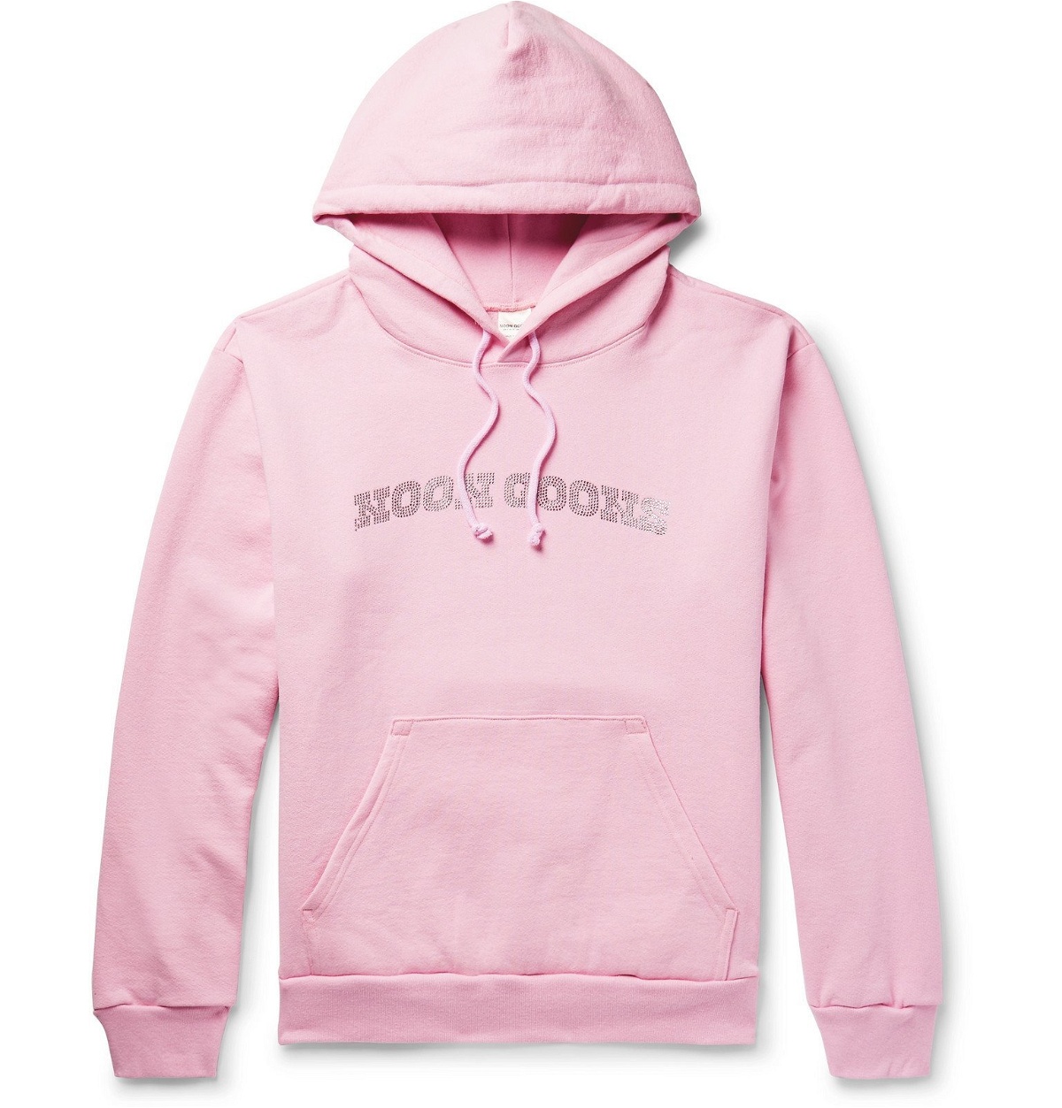 Noon Goons - Logo-Embellished Fleece-Back Cotton-Jersey Hoodie - Pink ...