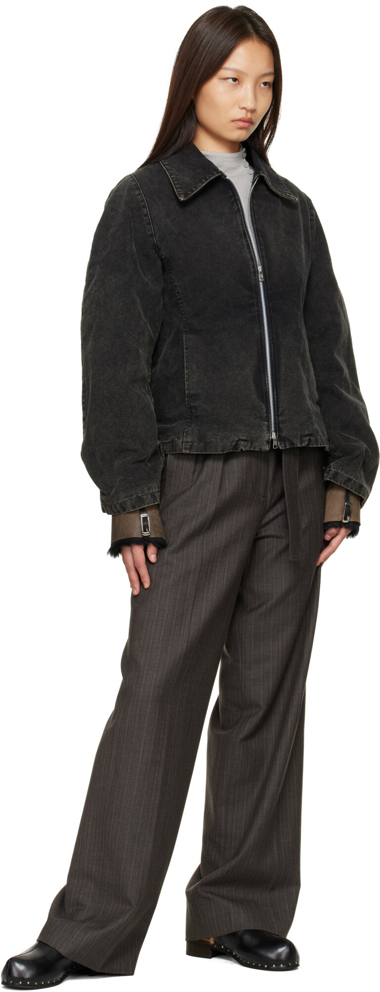 OUR LEGACY Gray Soar Trousers