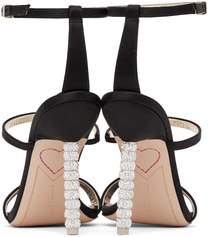 Sophia Webster Black Rosalind Heeled Sandals
