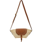 Chloe Beige Raffia Small Marcie Basket Bag