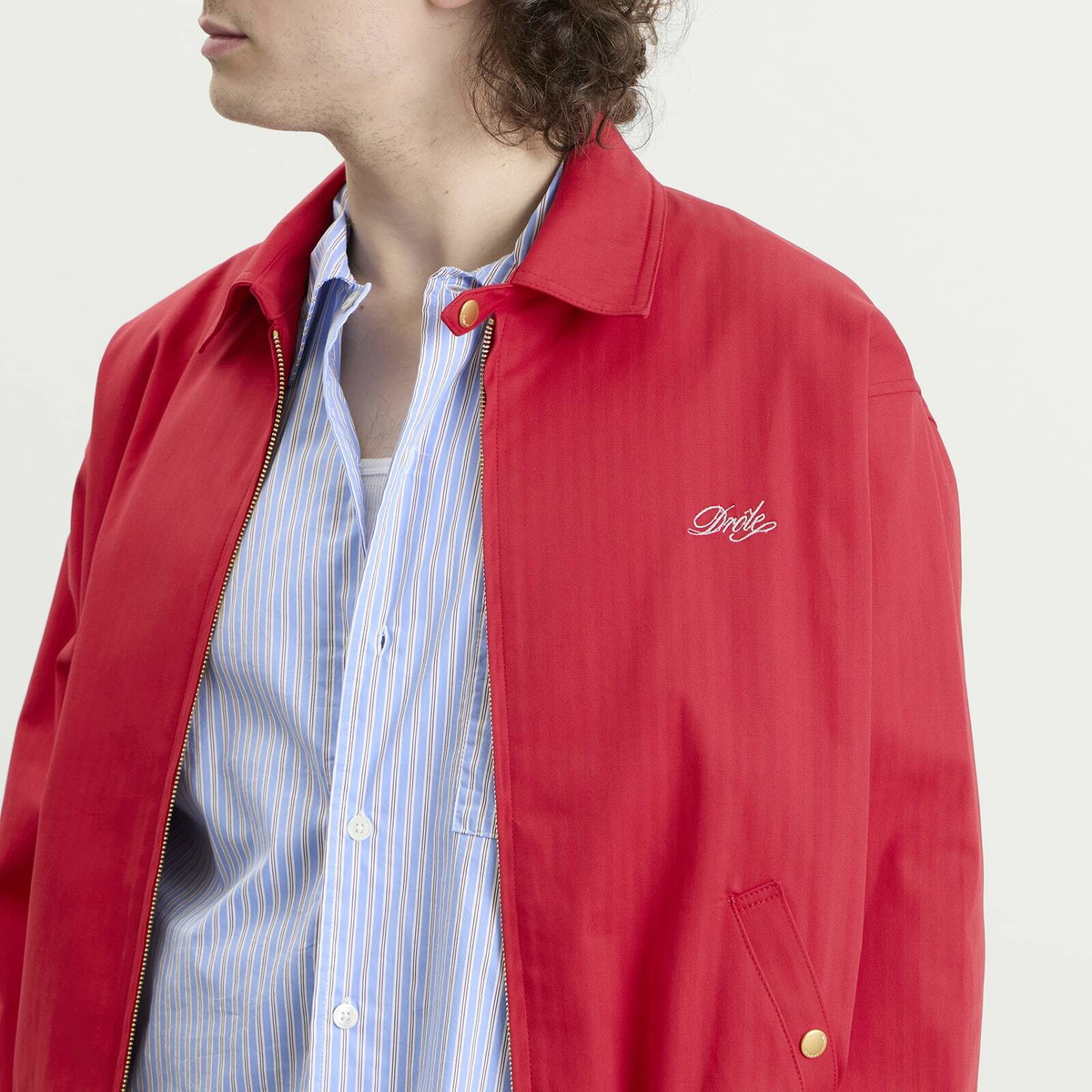 Drôle de Monsieur Men's Drôle Jacket in Red