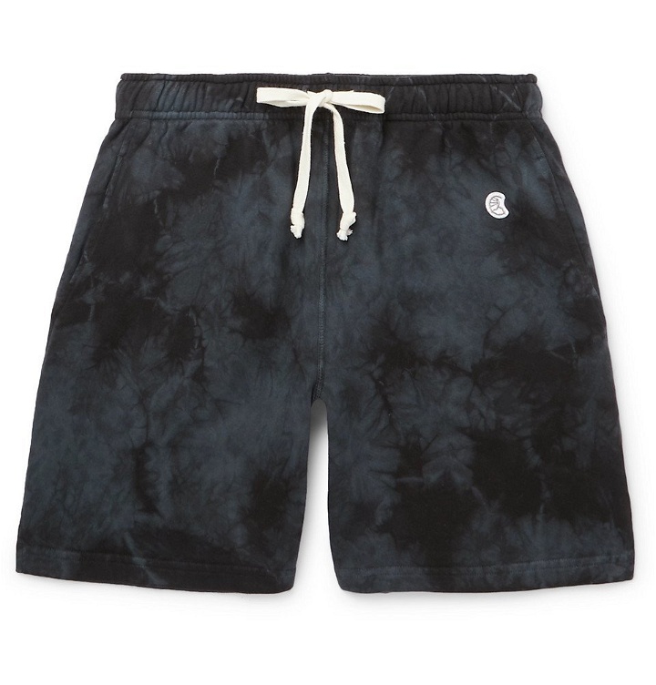 Photo: Todd Snyder Champion - Tie-Dyed Loopback Cotton-Jersey Shorts - Black
