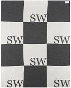 Saintwoods SSENSE Exclusive Gray & Off-White Blanket
