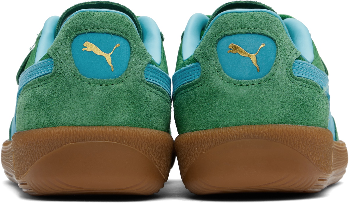 PUMA Green & Blue Palermo Vintage Update Sneakers