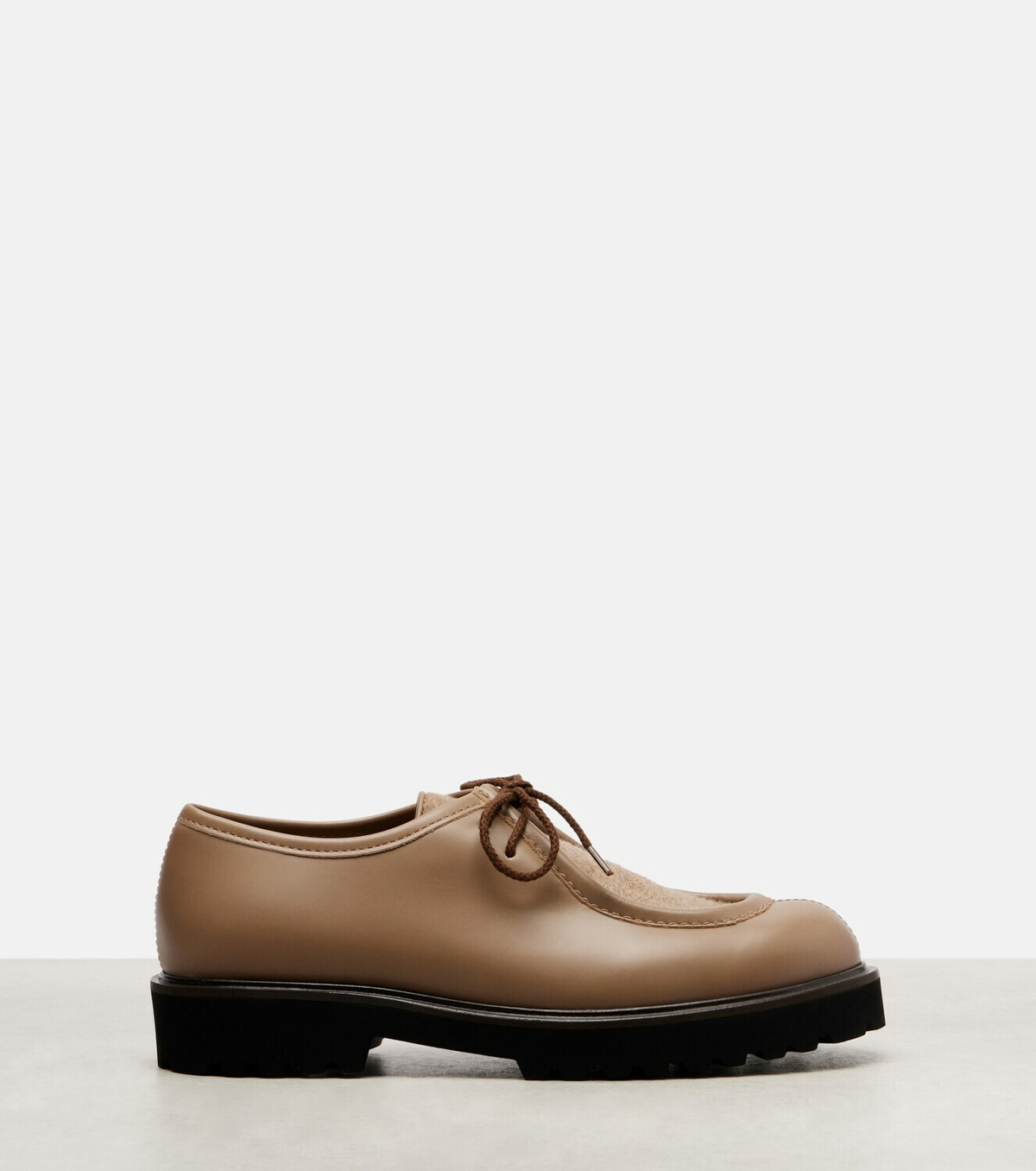 Max Mara Track leather loafers