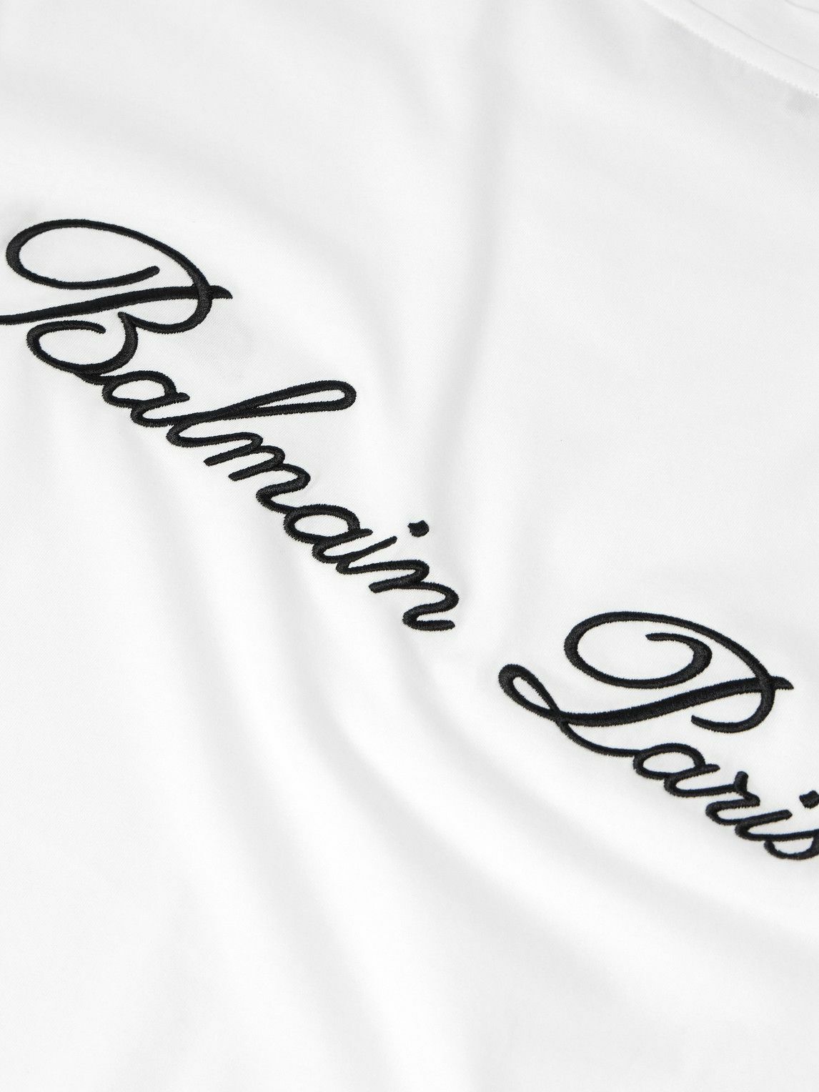 BALMAIN ロゴ プリント コットン Tシャツ BALMAIN ロゴプリント半袖コットンTシャツ | jentestore