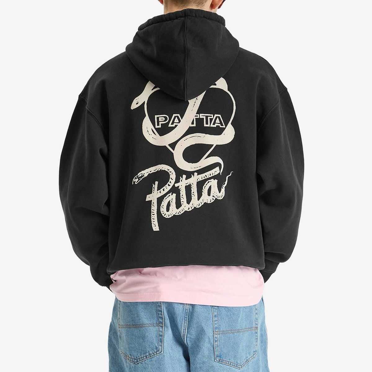 Patta Men's Snake Heart Hoodie in Black