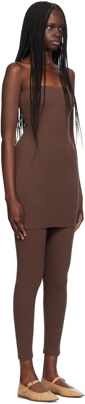 Gil Rodriguez Brown 'The Tube' Convertible Minidress