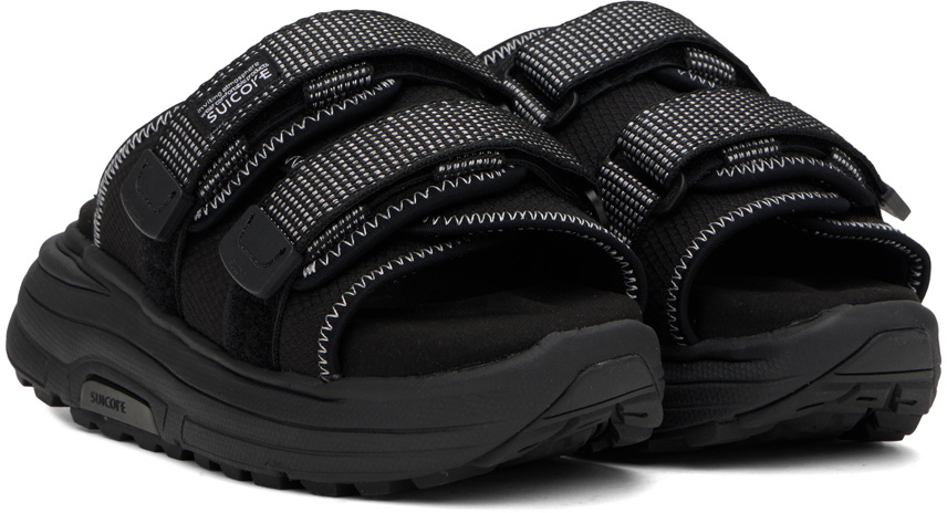 靴 SUICOKE MOTO-RUN2 SUICOKE Moto Run 2 Black Sandals Suicoke
