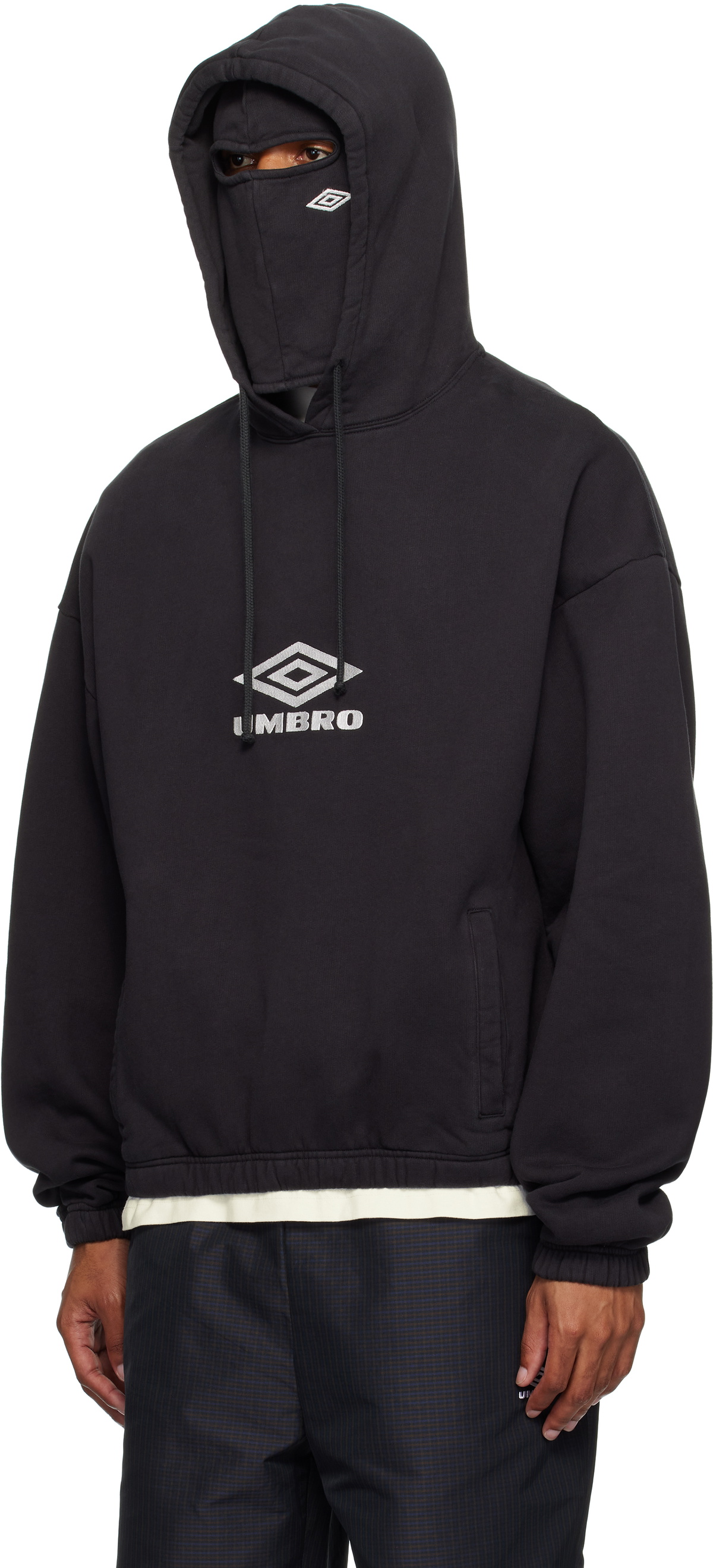 Umbro Black OG Logo Mask Hoodie