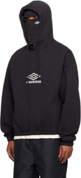 Umbro Black OG Logo Mask Hoodie