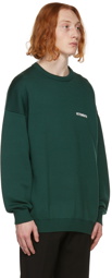 VETEMENTS Green Logo Sweater