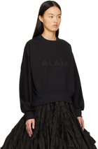 ALAÏA Black Logo Sweatshirt