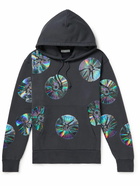 JW Anderson - Printed Cotton-Jersey Hoodie - Gray