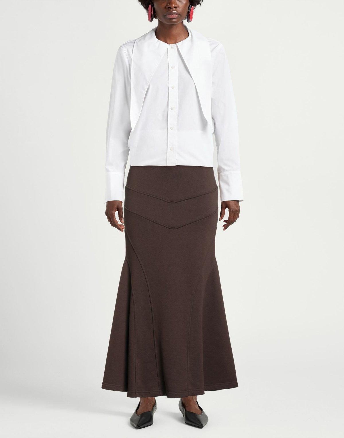 Jijil Womens Maxi skirt Chocolate in Brown