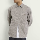 Comme des Garçons Homme Men's Check Triple Layers Shirt in Off White/Brown/Black