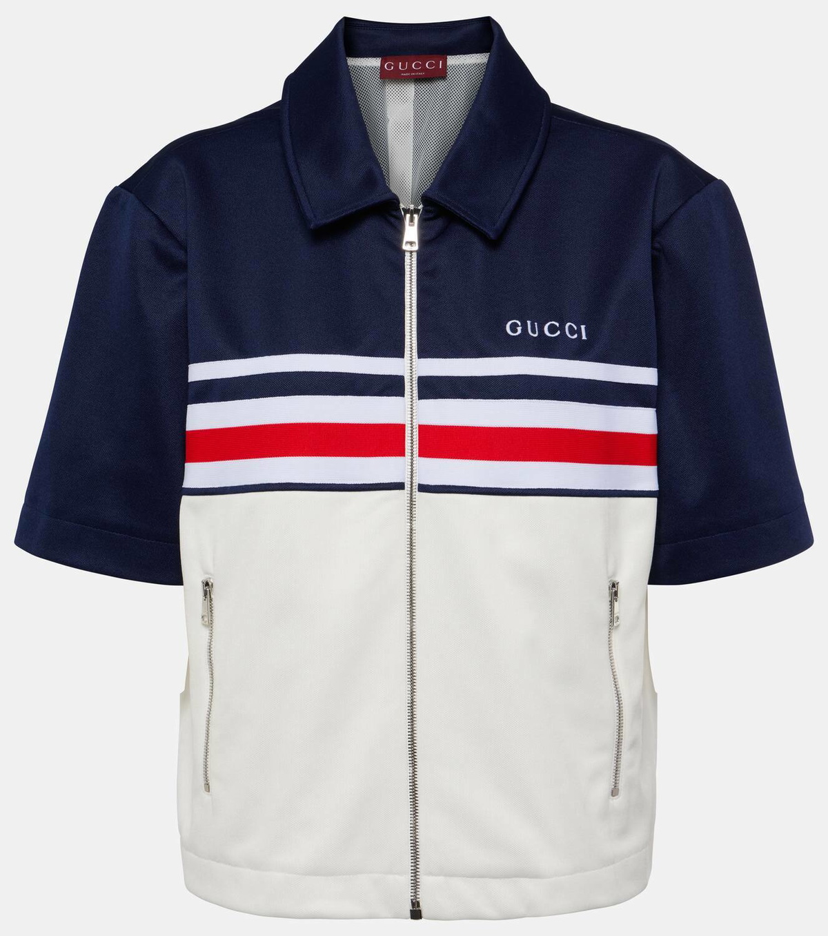 Gucci Logo technical jersey jacket