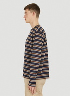 Striped Long Sleeve T-Shirt in Navy