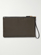 TOM FORD - Leather-Trimmed Recycled Nylon Pouch