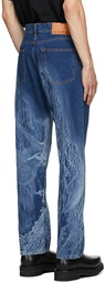 MSGM Blue Print Jeans