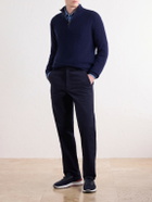 SEASE - Chino Tech Straight-Leg Cotton-Blend Twill Trousers - Blue