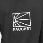 PACCBET Men's Long Sleeve Big Logo T-Shirt in Black