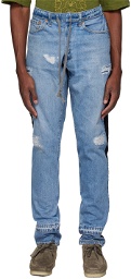Greg Lauren Blue 34 Tux Lounge Jeans