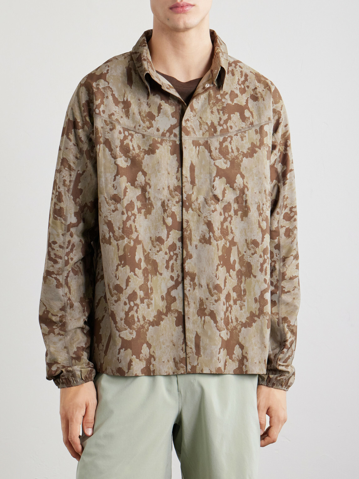 Satisfy - River Printed PeaceShell™ Shirt - Brown