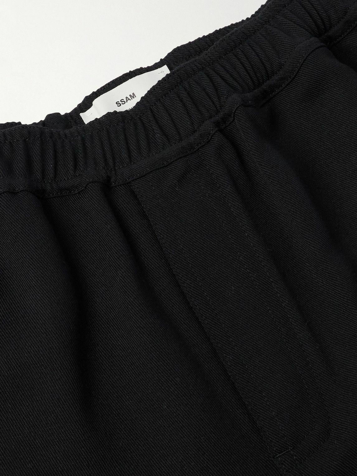 SSAM - Straight-Leg Wool-Twill Trousers - Black