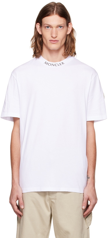 Photo: Moncler White Patch T-Shirt