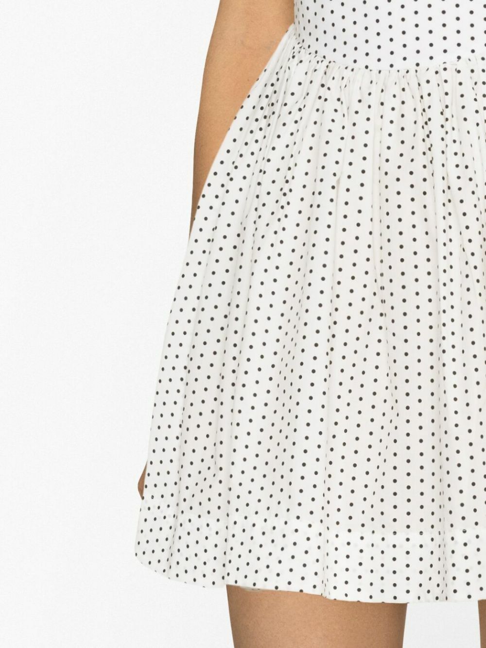 Molly Goddard White Hannah Polka Dot Mini Dress