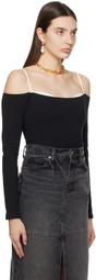 Reformation Black Genesis Long Sleeve T-Shirt